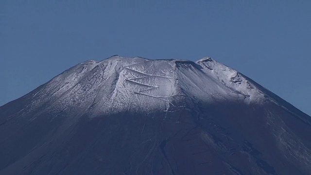 空中，山中湖和富士山，日本视频素材