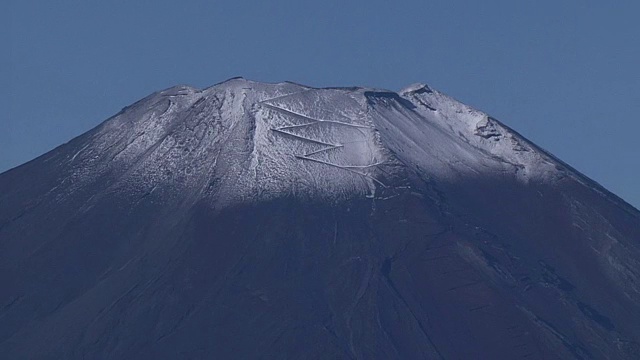 空中，山中湖和富士山，日本视频素材