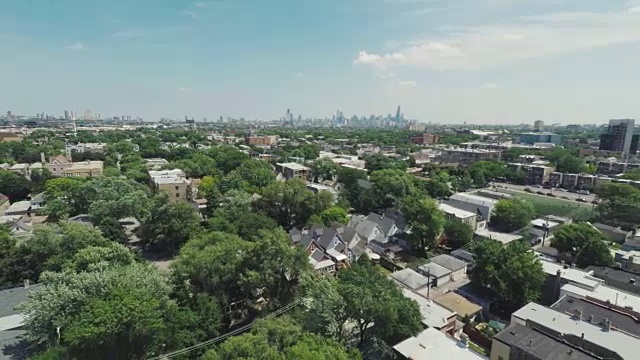 芝加哥夏季西区天线视频素材