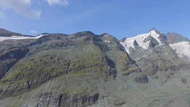 在Hohe Tauern国家公园观看帕斯特兹冰川和大格洛克纳山视频素材