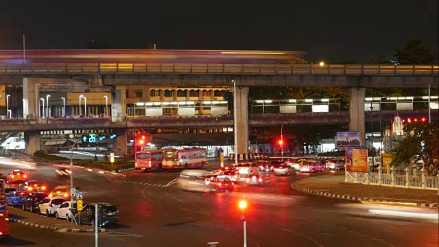 城市夜间交通视频素材