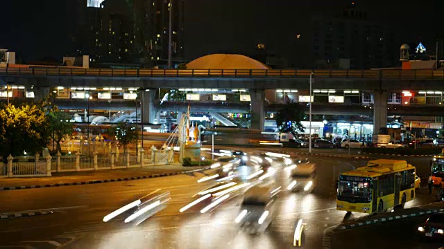 城市夜间交通视频素材