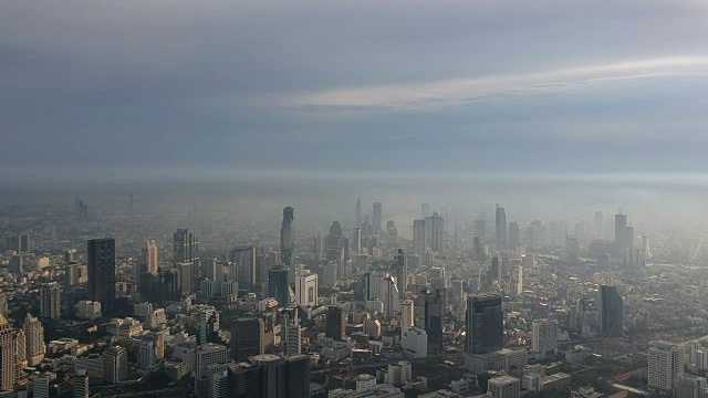 鸟瞰图曼谷城市视频素材