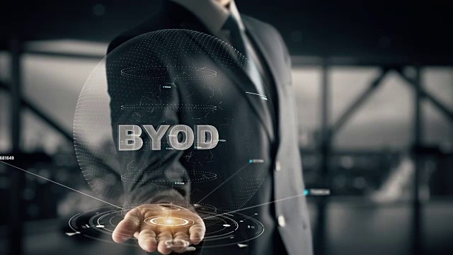 BYOD与全息商业概念视频素材