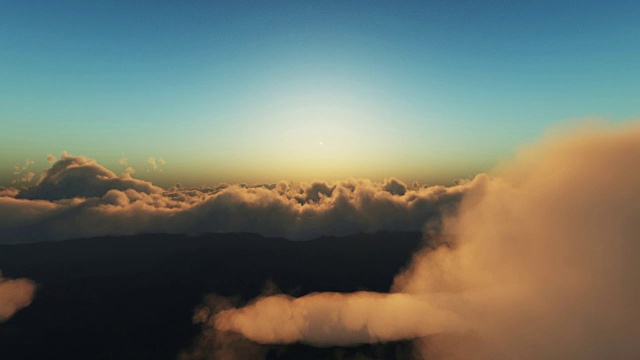 飞越云层4k视频素材