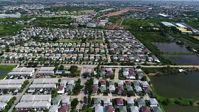 房屋鸟瞰图视频素材