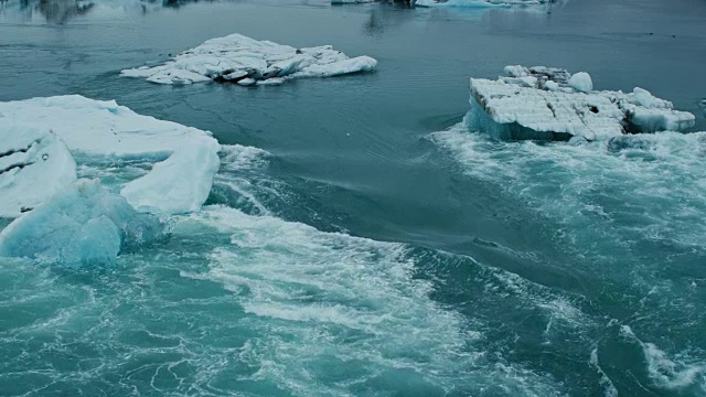 Jökulsárlón冰岛的冰川泻湖视频素材