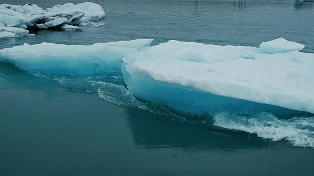 Jökulsárlón冰岛的冰川泻湖视频素材