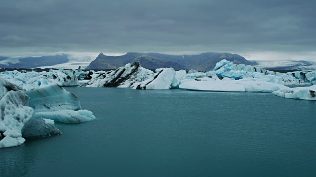 Jökulsárlón冰岛的冰川泻湖视频素材