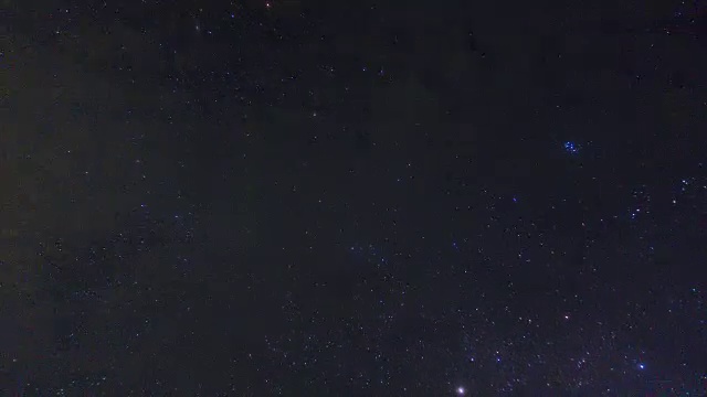 夜星与流星雨的时间流逝视频素材