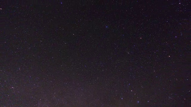 夜星与流星雨的时间流逝视频素材