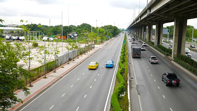 泰国曼谷的交通和高速公路视频素材