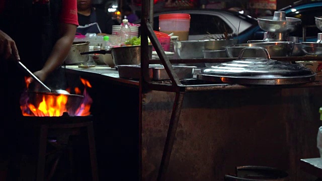 烹饪街头食品视频素材