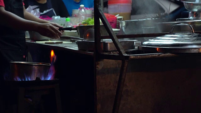 烹饪街头食品视频素材