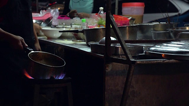 烹饪街头食品视频素材