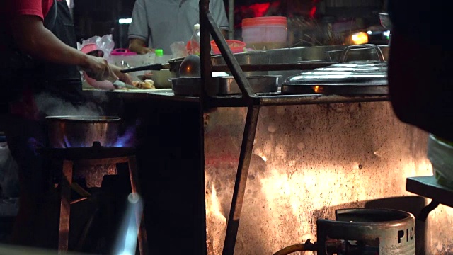 烹饪街头食品视频素材