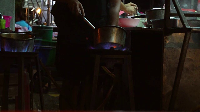 烹饪街头食品视频素材