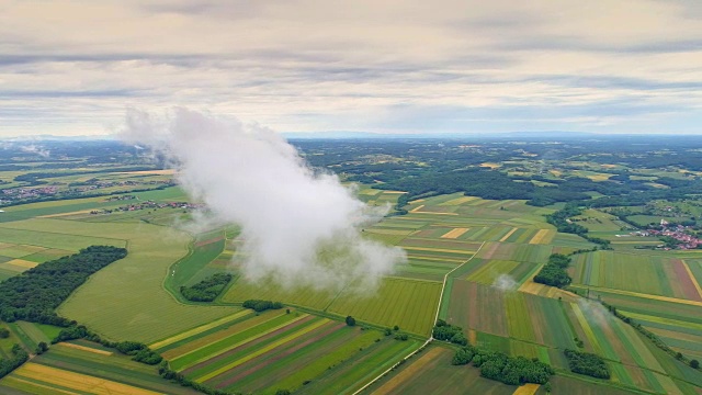 普雷克穆里地区的空中乡村视频素材