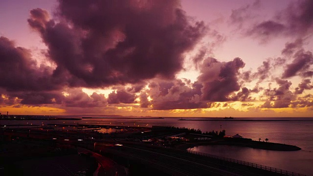 风景日落的时间流逝视频下载