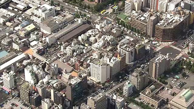 AERIAL，筑地鱼市，东京视频素材