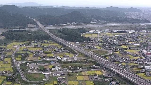 航空，新富高速，静冈县，日本视频素材