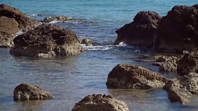 海，浪，浪花，岸。视频下载