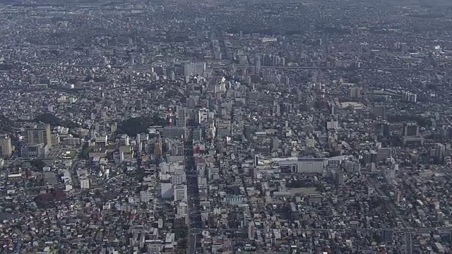 航拍，日本枥木市宇都宫市视频素材