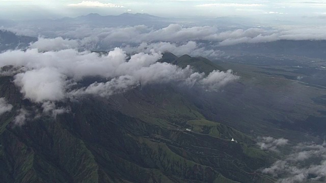 空中，麻生火山喷发，日本熊本视频素材