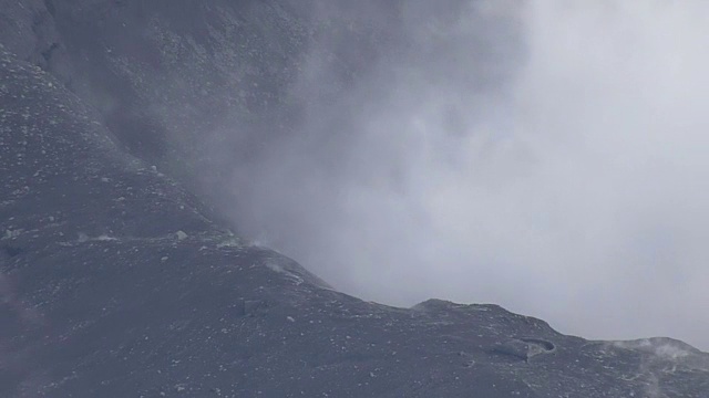 空中，麻生火山喷发，日本熊本视频素材