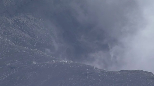 空中，麻生火山喷发，日本熊本视频素材