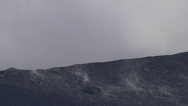 空中，麻生火山喷发，日本熊本视频素材