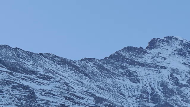 从Grindelwald, Bernese Oberland，伯尔尼州，瑞士，欧洲的Eiger的观点视频素材