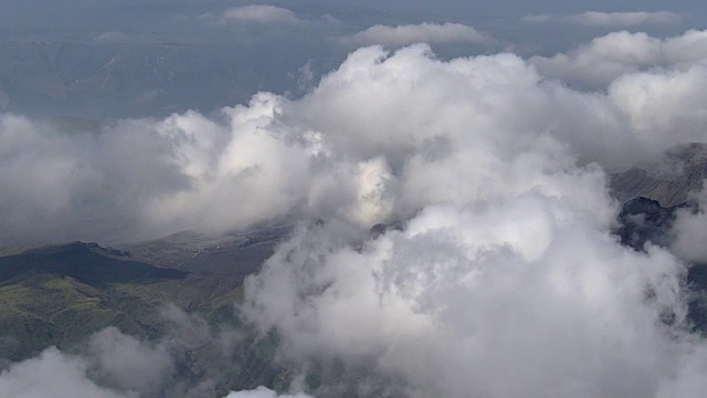 空中，麻生火山喷发，日本熊本视频素材