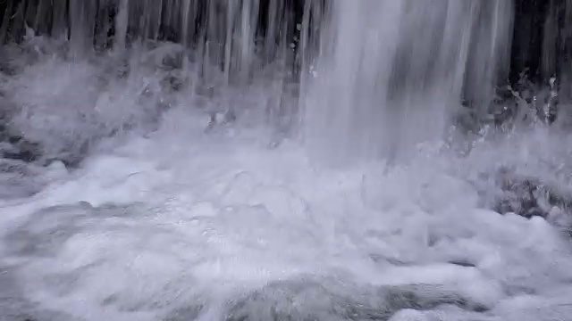 有毒的水从下水道流出，特写，循环背景视频素材