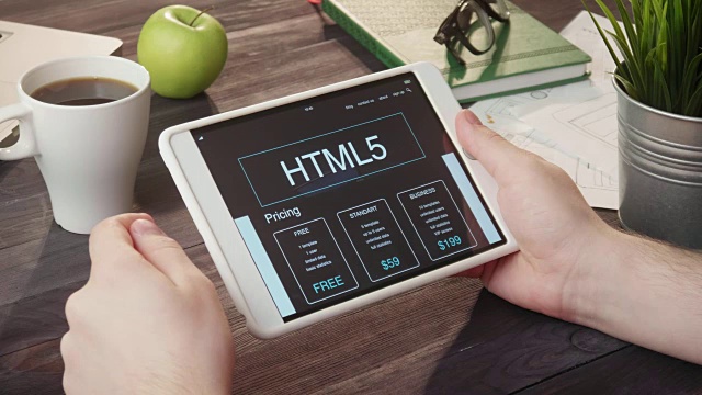 使用写字板查看html5信息视频素材