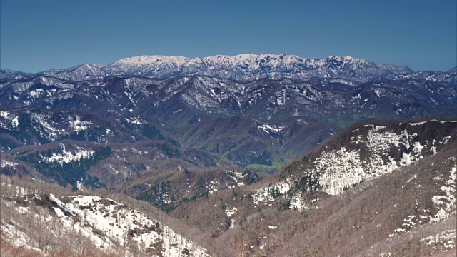 春天的白上山视频素材