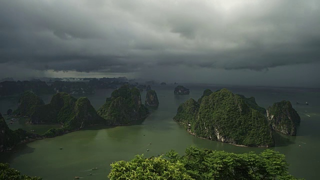 下龙湾间隔拍摄视频素材