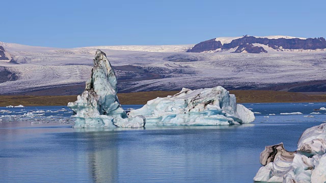 冰岛美丽的冰川湖Jokulsarlon视频素材