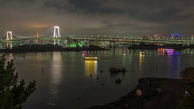 TimeLapse Panning:虹桥和东京塔，日本东京视频素材