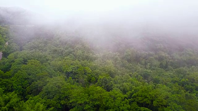 4K:航拍泰国Suan Phueng的绿色山谷视频素材