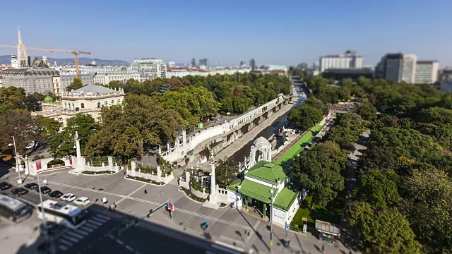 奥地利维也纳城市公园的时间流逝视频素材