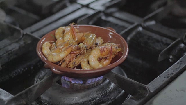 食物鱼餐馆视频素材