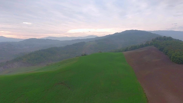 农村鸟瞰图视频素材