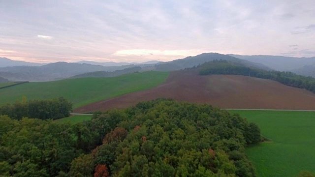 农村鸟瞰图视频素材