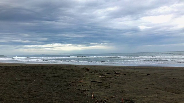 热带海滩，南太平洋，哥斯达黎加。视频素材