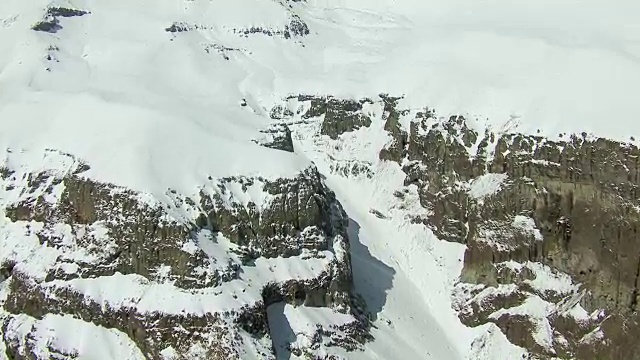 安第斯山脉的冰雪覆盖景观视频素材