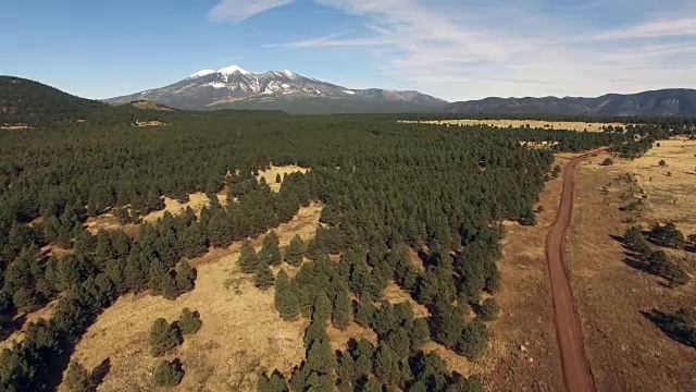 美国亚利桑那州汉弗莱峰路国家森林公园视频素材