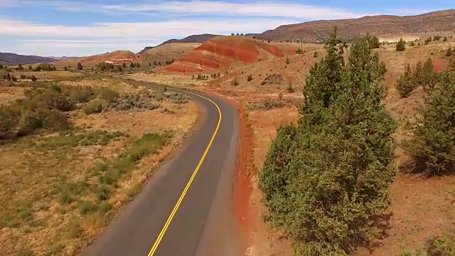 彩绘山化石床，美国俄勒冈州，北美视频素材