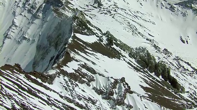 雪山高角度景观视频素材