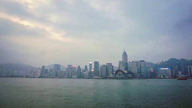 香港摩天大楼，时光流逝视频素材